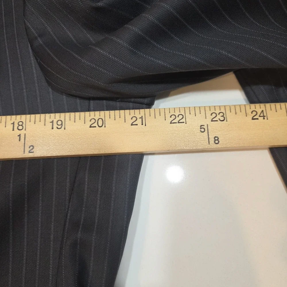 Loro Piana Cremieux Super 130's Pinstripe Short Blazer Sport Coat Suit 40S 34